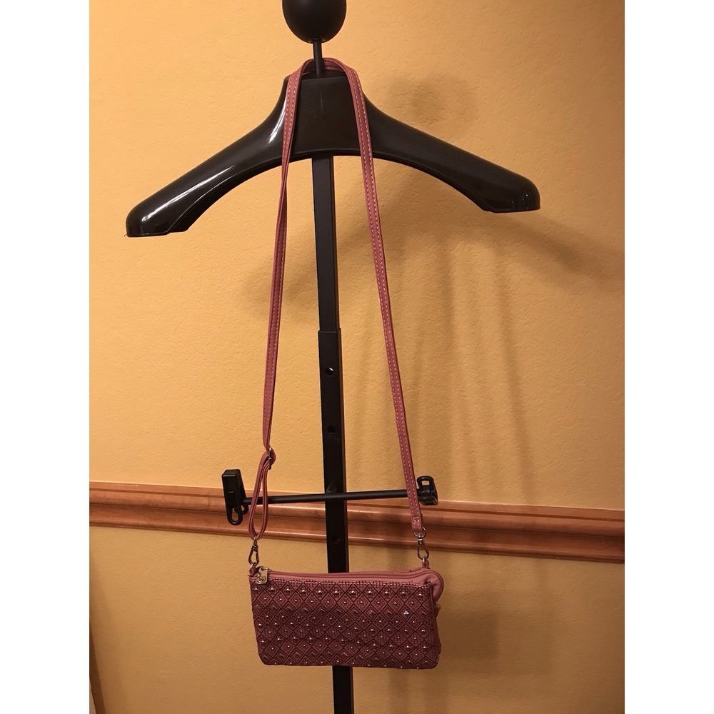 P&G Crossbody Bag Mauve Studded Bag Western Festival - Picture 6 of 6